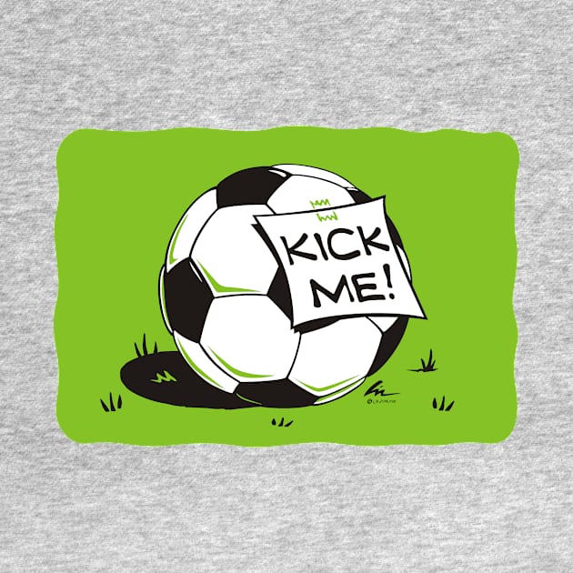 Kick Me (die-cut wide) by Lin Workman Art